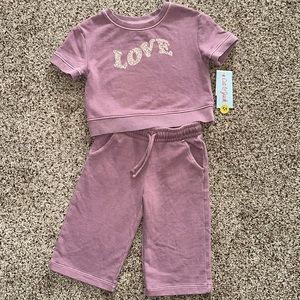 2T Two-Piece Light Plum Set